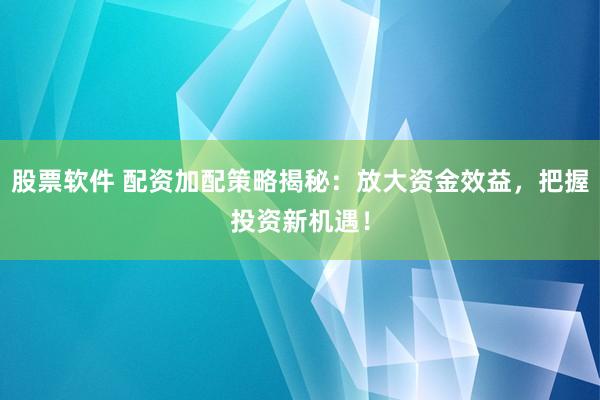 股票软件 配资加配策略揭秘：放大资金效益，把握投资新机遇！